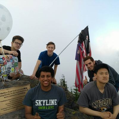 Hiking Rattlesnake and Mailbox Peak!! (The cold one we found was not cracked open by the boys)