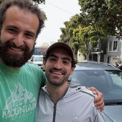 Saying Goodbye to Anthony before leaving SF