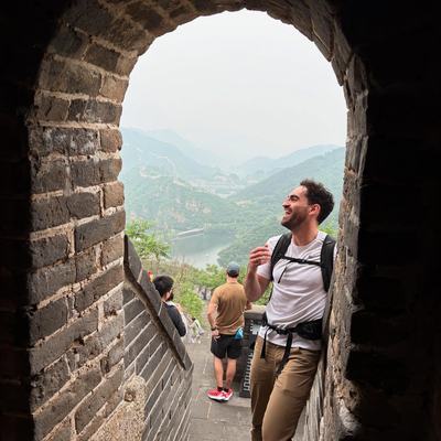 Bunch of photos from the Great Wall. I believe the part of it we did was West Mutianyu which is a newer one. Took 2 hours to get to from Beijing but it was super quiet without crowds so definitely worth it.

Got to hang out with an Austrian couple and Spanish guy as we went along the wall. They built a water slide near the wall (couldn’t see the wall when you were on it) so we rode on that too and did some kayaking. The Chinese love to make everything an amusement/theme park which can be fun and