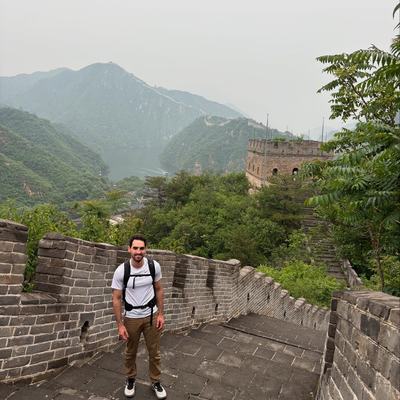 Bunch of photos from the Great Wall. I believe the part of it we did was West Mutianyu which is a newer one. Took 2 hours to get to from Beijing but it was super quiet without crowds so definitely worth it.

Got to hang out with an Austrian couple and Spanish guy as we went along the wall. They built a water slide near the wall (couldn’t see the wall when you were on it) so we rode on that too and did some kayaking. The Chinese love to make everything an amusement/theme park which can be fun and