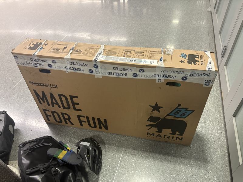 Bike packed in JFK