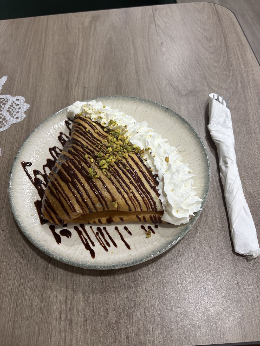 Delicious crepe in Amsterdam