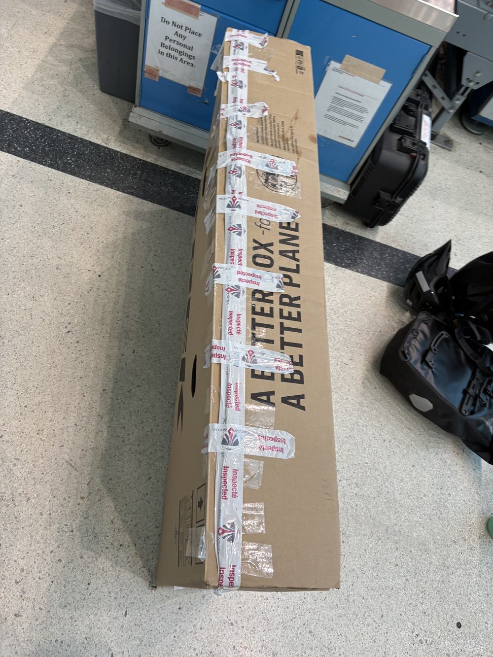 Bike boxed in Toronto Airport